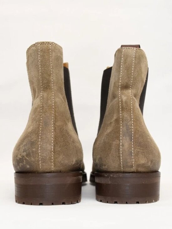 New! Magnanni Kam Chelsea Boots Suede Tan Brown 25999 9.5 M 45 DD466A